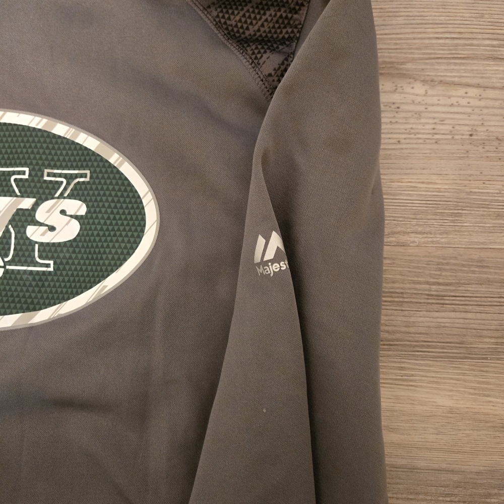 Majestic Dark Gray Hoodie Youth S - Picture 4 of 8